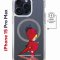 Чехол-накладка Apple iPhone 15 Pro Max (641585) Kruche PRINT Девочка с зонтом