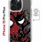 Чехол-накладка Apple iPhone 15 Pro Max (641585) Kruche PRINT Spider-Man-Venom