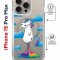 Чехол-накладка Apple iPhone 15 Pro Max (641580) Kruche PRINT Flying Unicorn