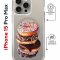 Чехол-накладка Apple iPhone 15 Pro Max (641580) Kruche PRINT Donuts