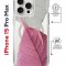 Чехол-накладка Apple iPhone 15 Pro Max (641580) Kruche PRINT Pink and white