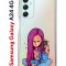 Чехол-накладка Samsung Galaxy A24 4G (641586) Kruche PRINT Pink Hair