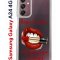 Чехол-накладка Samsung Galaxy A24 4G (641586) Kruche PRINT Red lipstick