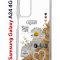 Чехол-накладка Samsung Galaxy A24 4G (641586) Kruche PRINT Крафтовые наклейки