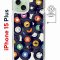 Чехол-накладка Apple iPhone 15 Plus (641583) Kruche PRINT Виниловые пластинки