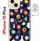 Чехол-накладка Apple iPhone 15 Plus (641583) Kruche PRINT Виниловые пластинки