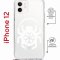 Чехол-накладка Apple iPhone 12  (598927) Kruche PRINT Лого Северный Паук 2