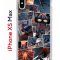 Чехол-накладка Apple iPhone XS Max (580655) Kruche PRINT Комикс Паук