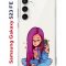 Чехол-накладка Samsung Galaxy S23 FE (646478) Kruche PRINT Pink Hair