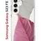 Чехол-накладка Samsung Galaxy S23 FE (646478) Kruche PRINT Pink and white