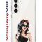 Чехол-накладка Samsung Galaxy S23 FE (646478) Kruche PRINT Фэшн леди