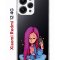 Чехол-накладка Xiaomi Redmi 12 4G (646479) Kruche PRINT Pink Hair