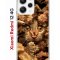 Чехол-накладка Xiaomi Redmi 12 4G (646479) Kruche PRINT Котик с рыбками