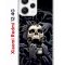 Чехол-накладка Xiaomi Redmi 12 4G (646479) Kruche PRINT Skull Hands