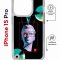 Чехол-накладка Apple iPhone 15 Pro (641582) Kruche PRINT Future Look