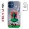 Чехол-накладка Apple iPhone 12 mini (598887) Kruche PRINT Jellyfish Green