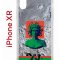 Чехол-накладка Apple iPhone XR (580656) Kruche PRINT Jellyfish Green