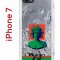 Чехол-накладка Apple iPhone 7 (580667) Kruche PRINT Jellyfish Green