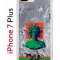 Чехол-накладка Apple iPhone 7 Plus (580664) Kruche PRINT Jellyfish Green
