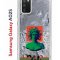 Чехол-накладка Samsung Galaxy A02s (594636) Kruche PRINT Jellyfish Green