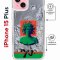 Чехол-накладка Apple iPhone 15 Plus (641579) Kruche PRINT Jellyfish Green