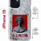 Чехол-накладка Apple iPhone 15 (641581) Kruche PRINT Jellyfish Grey