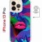 Чехол-накладка Apple iPhone 13 Pro (610631) Kruche PRINT Poison Lips