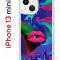 Чехол-накладка Apple iPhone 13 mini (606541) Kruche PRINT Poison Lips