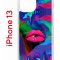 Чехол-накладка Apple iPhone 13 (606542) Kruche PRINT Poison Lips