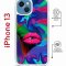 Чехол-накладка Apple iPhone 13 (610629) Kruche PRINT Poison Lips