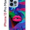 Чехол-накладка Apple iPhone 13 Pro Max (606544) Kruche PRINT Poison Lips