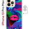 Чехол-накладка Apple iPhone 13 Pro Max (610637) Kruche PRINT Poison Lips