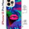 Чехол-накладка Apple iPhone 13 Pro Max (610628) Kruche PRINT Poison Lips