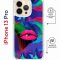 Чехол-накладка Apple iPhone 13 Pro (610630) Kruche PRINT Poison Lips