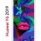 Чехол-накладка Huawei Y6 2019 (580675) Kruche PRINT Poison Lips