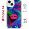Чехол-накладка Apple iPhone 14  (625960) Kruche PRINT Poison Lips