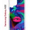 Чехол-накладка Samsung Galaxy A22 4G (606545) Kruche PRINT Poison Lips