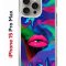 Чехол-накладка Apple iPhone 15 Pro Max (641577) Kruche PRINT Poison Lips