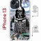 Чехол-накладка Apple iPhone 13 (610629) Kruche PRINT Черное Море