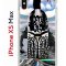 Чехол-накладка Apple iPhone XS Max (580655) Kruche PRINT Черное Море