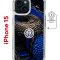 Чехол-накладка Apple iPhone 15 (641584) Kruche PRINT Интер - Snake