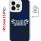 Чехол-накладка iPhone 13 Pro Kruche Magnet Print Благолепие Синее
