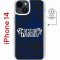 Чехол-накладка Apple iPhone 14  (625959) Kruche PRINT Благолепие Синее