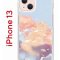 Чехол-накладка Apple iPhone 13 (606542) Kruche PRINT Dafna_Cloud cat