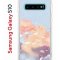 Чехол-накладка Samsung Galaxy S10 (580670) Kruche PRINT Dafna_Cloud cat