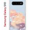 Чехол-накладка Samsung Galaxy S10 (580670) Kruche PRINT Dafna_Cloud cat