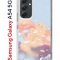 Чехол-накладка Samsung Galaxy A54 5G (638391) Kruche PRINT Dafna_Cloud cat