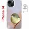 Чехол-накладка Apple iPhone 14  (625959) Kruche PRINT Dafna_Little bird