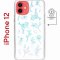 Чехол-накладка Apple iPhone 12  (598886) Kruche PRINT Dafna_Spring flowers (в цвете)