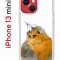 Чехол-накладка Apple iPhone 13 mini (606541) Kruche PRINT Dafna_Sweetie bird